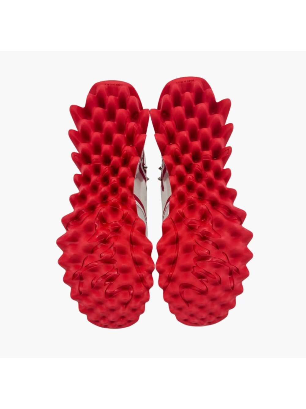 Christian Louboutin Sharkina White Mesh Red Sneakers Size 39.5 US 9.5 Women 6924 - Picture 4 of 15